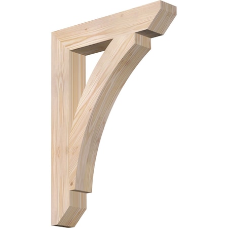 Ekena Millwork Thorton Slat Smooth Bracket, Douglas Fir, 3 1/2"W x 20"D x 28"H BKT04X20X28THR06SDF